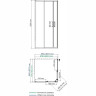 Душевой уголок WASSERKRAFT MAIN 41S03 90x90 Matt glass 41S03M